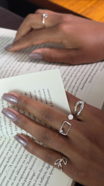 Anel Carré com zirconia - Imagem 3